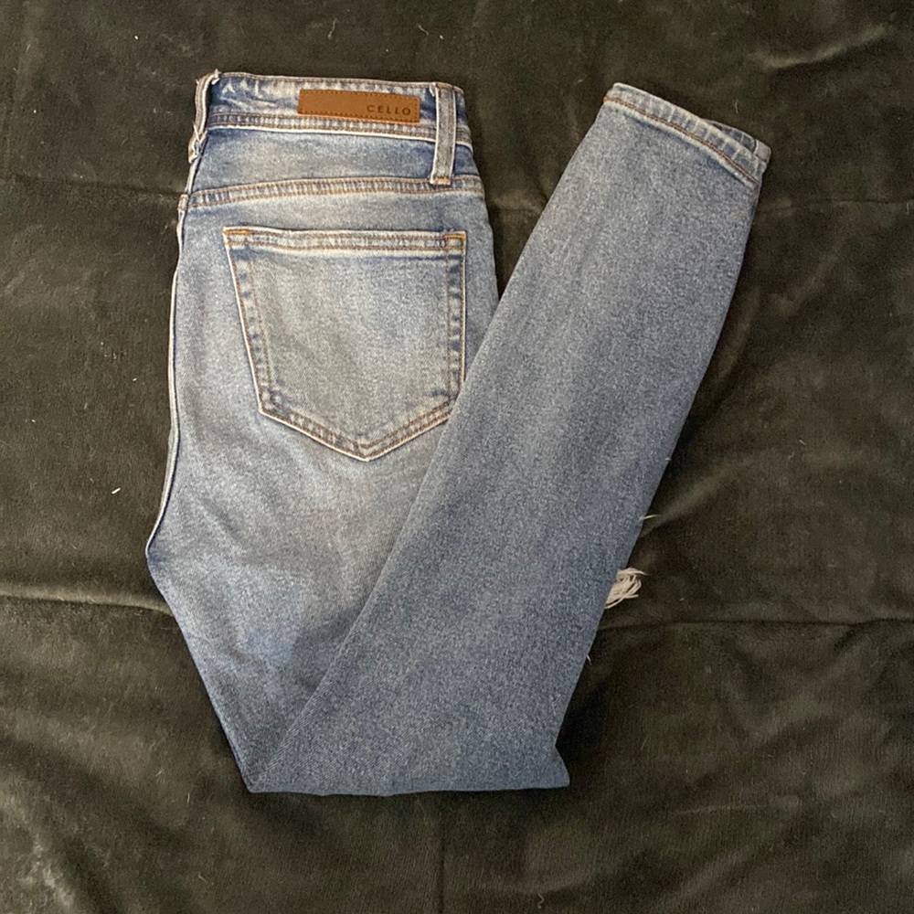 Cello Distressed Skinny Jeans